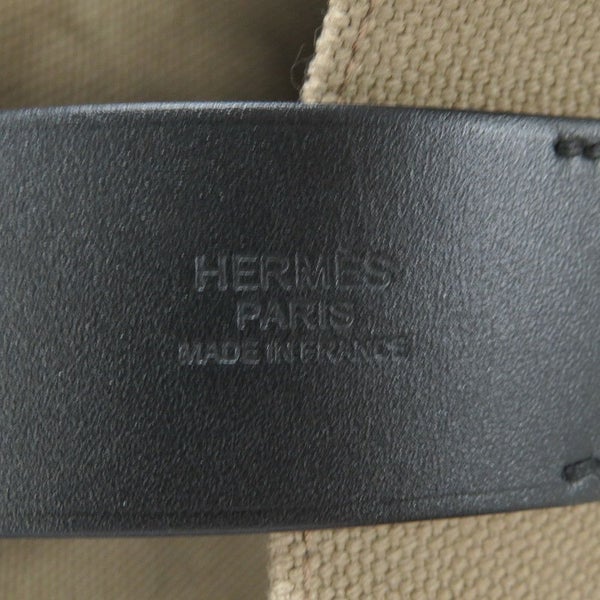 エルメス トートバッグ エトリヴィエール ショッピング ベージュマルファ/ブラック/シルバー金具 トワルゴエラン/ヴァッシュハンター W刻印