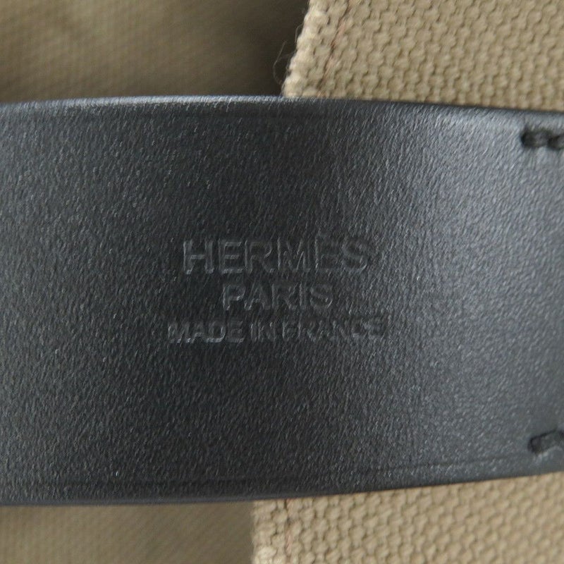 エルメス トートバッグ エトリヴィエール ショッピング ベージュマルファ/ブラック/シルバー金具 トワルゴエラン/ヴァッシュハンター W刻印