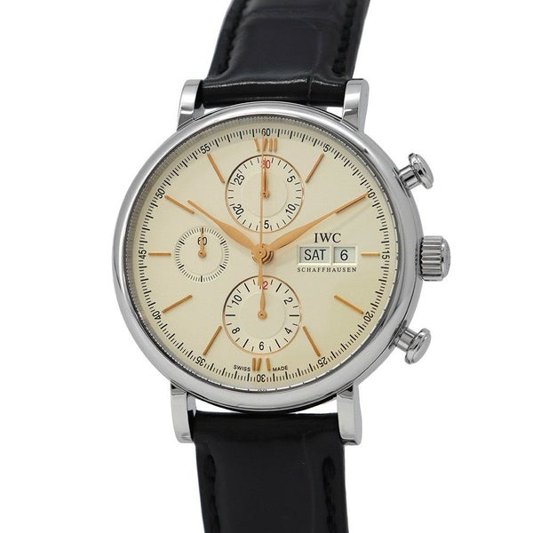 IWC ポートフィノ クロノグラフ IW391022 腕時計 シルバー文字盤