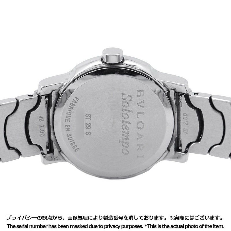 ブルガリ ソロテンポ ST29WSSD BVLGARI 腕時計 白文字盤 クォーツ