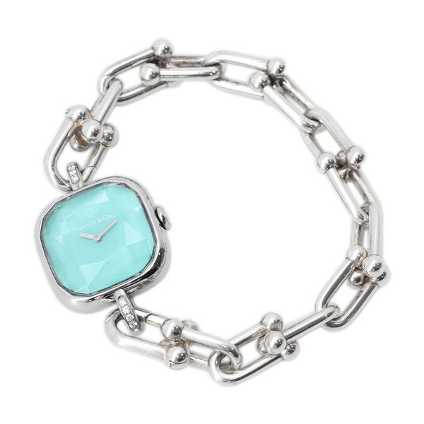 ティファニー ハードウェアウォッチ ミディアム ダイヤ 73332052 Tiffany&Co. ティファニーブルー文字盤