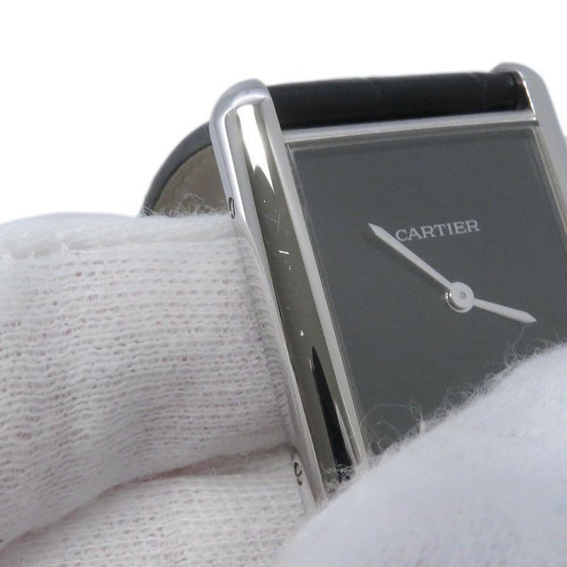 カルティエ タンク マスト ドゥ カルティエ ウォッチ LM WSTA0072 Cartier 腕時計 黒文字盤