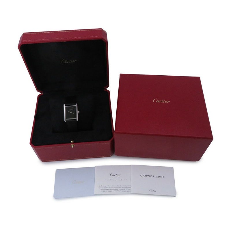 カルティエ タンク マスト ドゥ カルティエ ウォッチ LM WSTA0072 Cartier 腕時計 黒文字盤