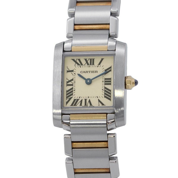 カルティエ タンク フランセーズ SM W51007Q4 Cartier 腕時計 クォーツ 白文字盤