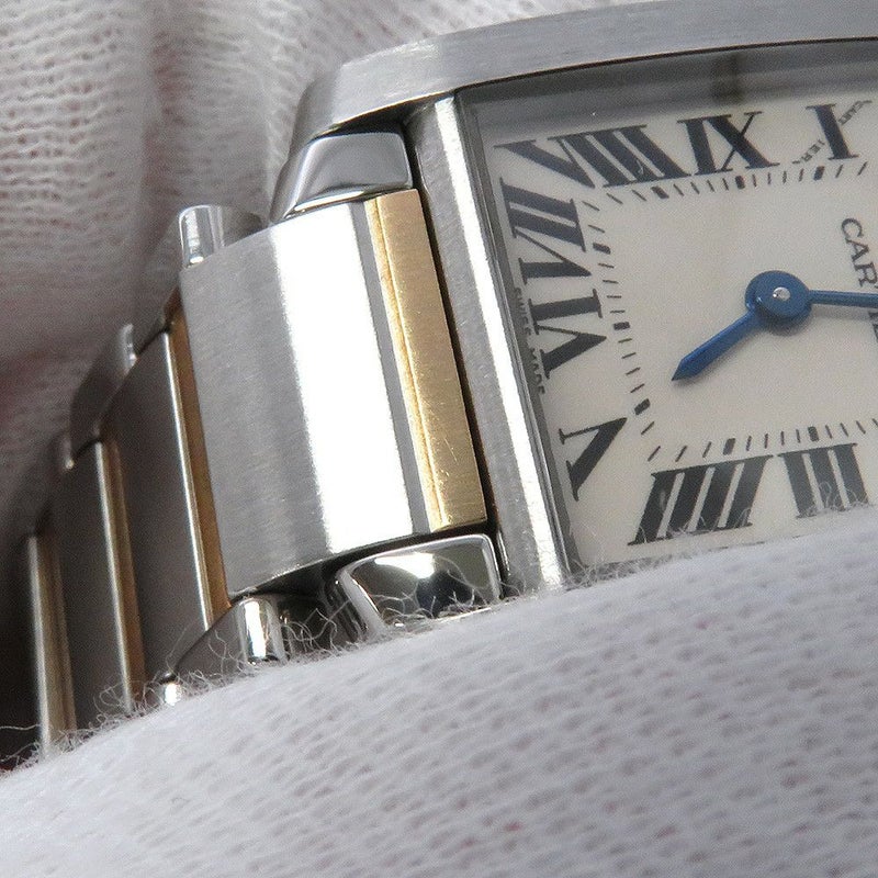 カルティエ タンク フランセーズ SM W51007Q4 Cartier 腕時計 クォーツ 白文字盤