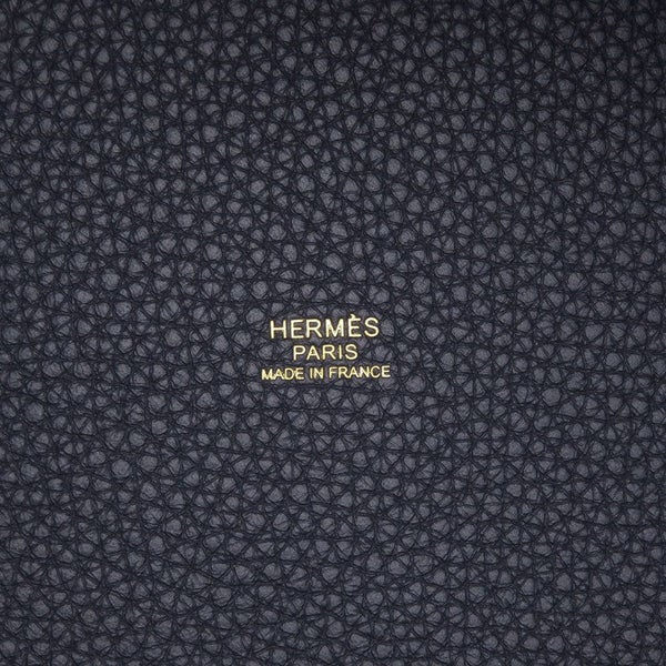エルメス ハンドバッグ ピコタンロックPM ブルーニュイ/ゴールド金具 トリヨンクレマンス K刻印 HERMES トートバッグ