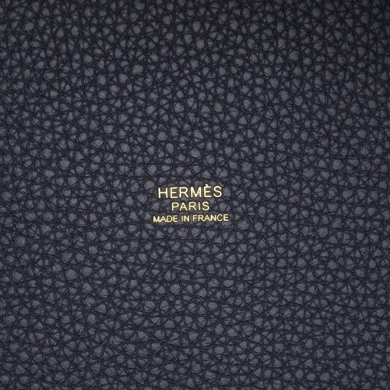 エルメス ハンドバッグ ピコタンロックPM ブルーニュイ/ゴールド金具 トリヨンクレマンス K刻印 HERMES トートバッグ