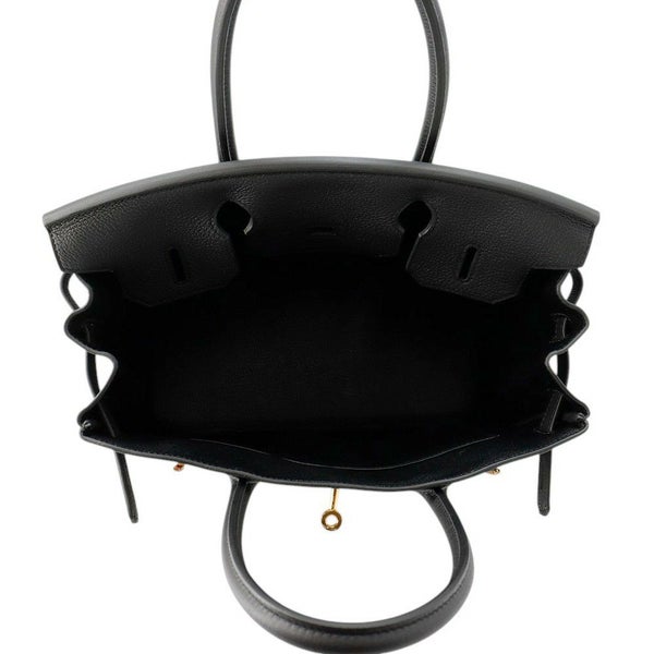 エルメス バーキン30 ブラック/ゴールド金具 トゴ K刻印 HERMES Birkin ハンドバッグ 黒