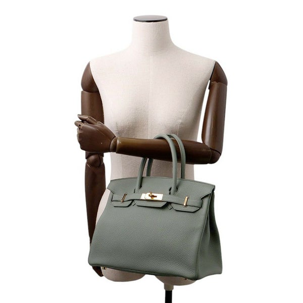 エルメス バーキン30 ヴェールアマンド/ゴールド金具 トゴ D刻印 HERMES Birkin ハンドバッグ