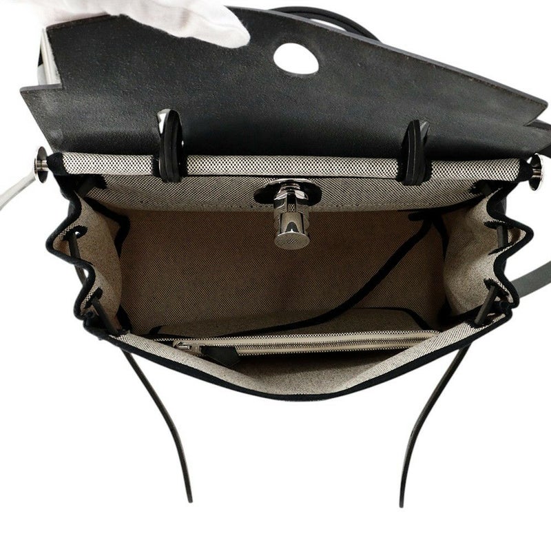 エルメス エールバッグジップPM ペガサスポップ ブラック/ブルーインディゴ/エクリュ/シルバー金具 トワルアッシュ/ヴァッシュハンター Y刻印 黒