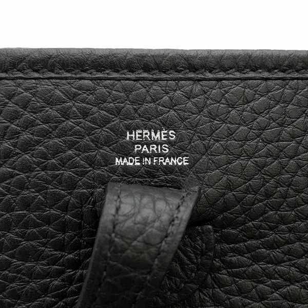エルメス エブリンTPM アマゾン ブラック/シルバー金具 トリヨンクレマンス W刻印 黒