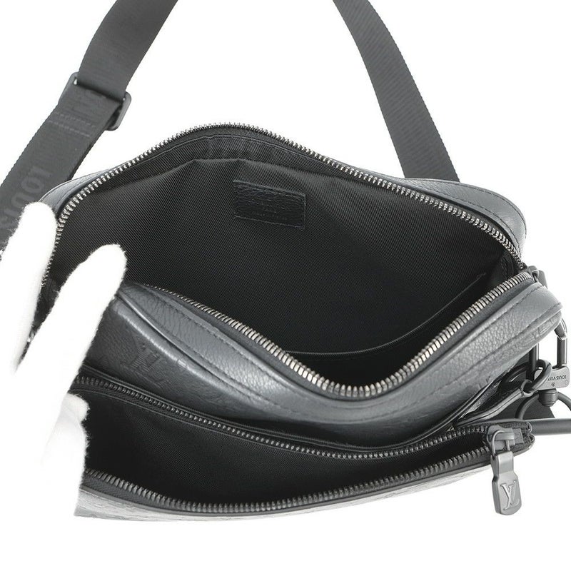 ルイヴィトン ショルダーバッグ モノグラム・シャドウ トリオ・メッセンジャー M46602 LOUIS VUITTON ブラック 黒