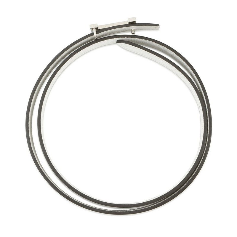 エルメス ベルト Hリバーシブル エトゥープ/ホワイト/シルバー金具 スイフト/エプソン W刻印 レディースサイズ70