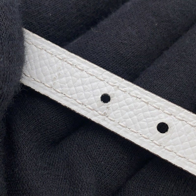 エルメス ベルト Hリバーシブル エトゥープ/ホワイト/シルバー金具 スイフト/エプソン W刻印 レディースサイズ70