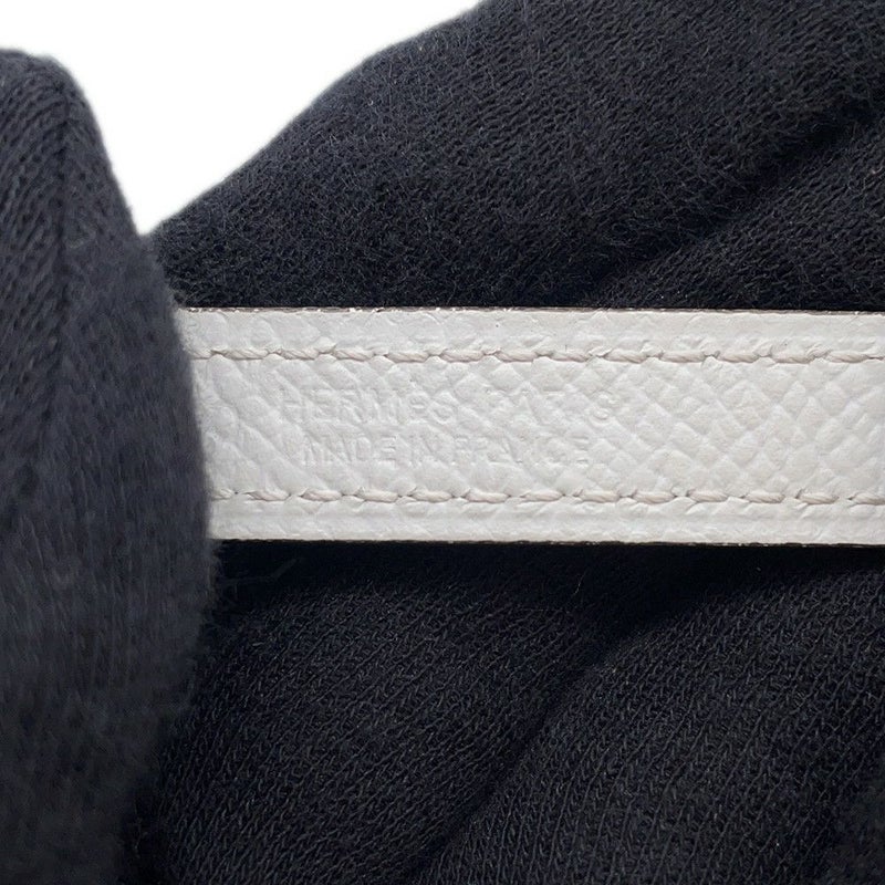 エルメス ベルト Hリバーシブル エトゥープ/ホワイト/シルバー金具 スイフト/エプソン W刻印 レディースサイズ70