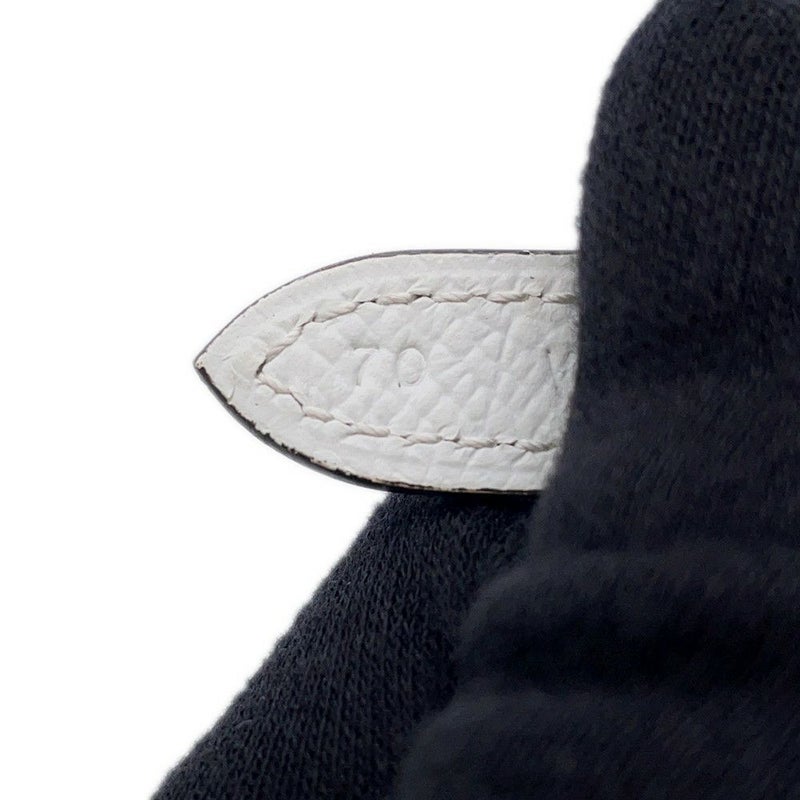 エルメス ベルト Hリバーシブル エトゥープ/ホワイト/シルバー金具 スイフト/エプソン W刻印 レディースサイズ70