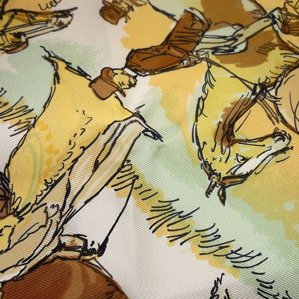 エルメス スカーフ カレ90 馬上の貴婦人 LES AMAZONES HERMES シルク