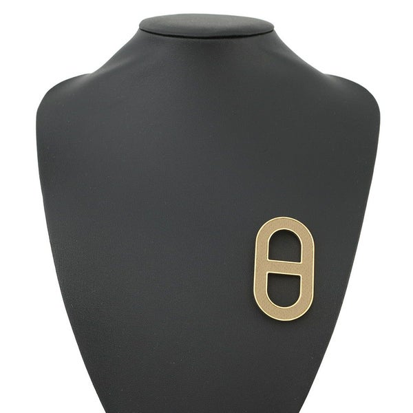 エルメス ブローチ シェーヌダンクル プシエール/ゴールド金具 エプソン HERMES アクセサリー