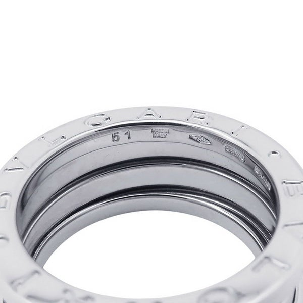 ブルガリ リング ビーゼロワン B-zero1 2バンド K18WGホワイトゴールド リングサイズ52 指輪 ジュエリー