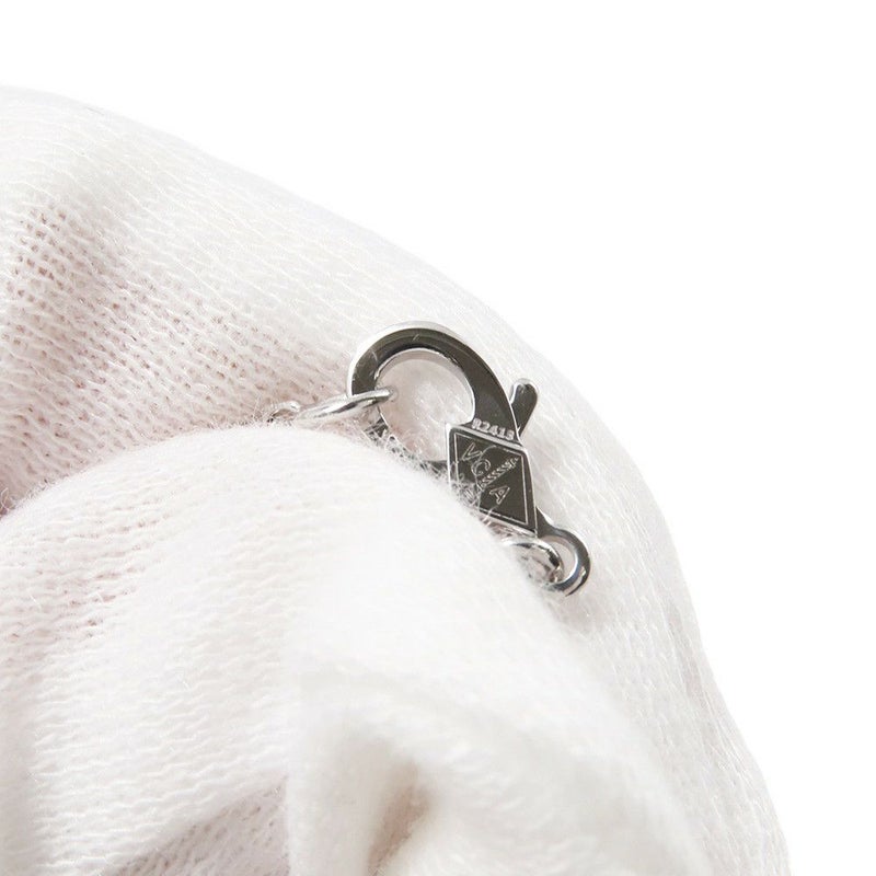 ヴァンクリーフ&アーペル ネックレス ヴィンテージ アルハンブラ ペンダント カルセドニー K18WGホワイトゴールド VCARD34900