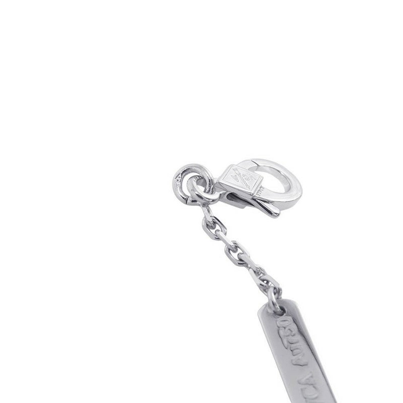 ヴァンクリーフ&アーペル ネックレス ヴィンテージ アルハンブラ ペンダント カルセドニー K18WGホワイトゴールド VCARD34900