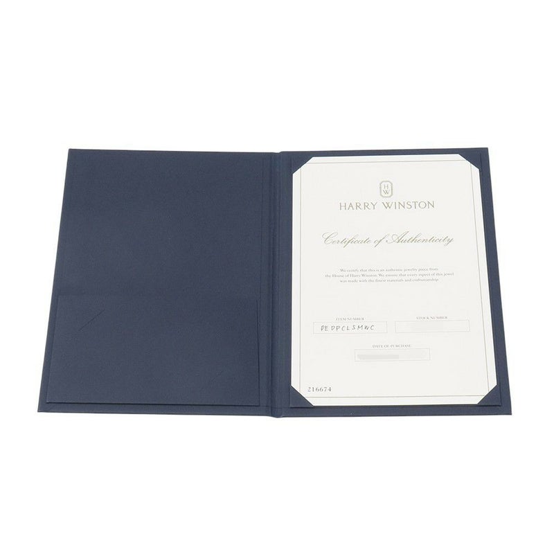 ハリーウィンストン ネックレス ウィンストン・クラスター・ペンダント スモール ダイヤ 5P 計約1.00ct Pt950プラチナ PEDPCLSMWC