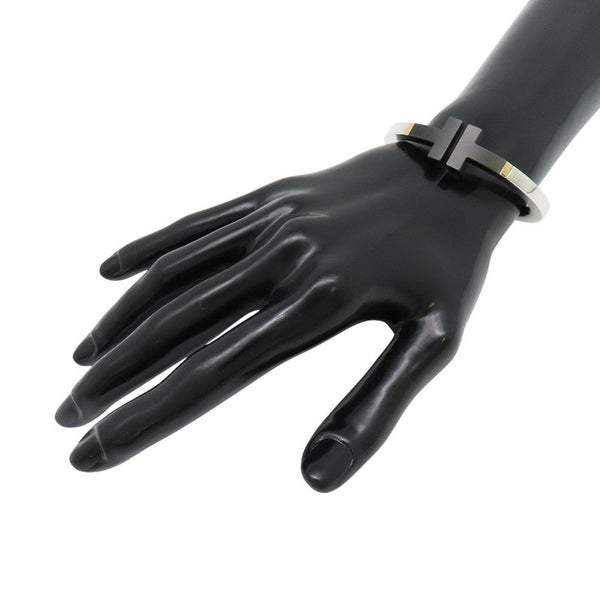 ティファニー ブレスレット Tスクエア バングル SV925/SSブラックコーティング/K18YG ジュエリー