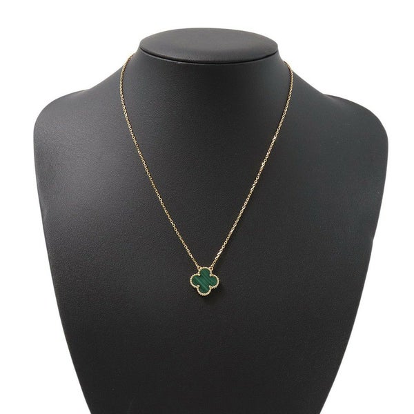 ヴァンクリーフ&アーペル ネックレス ヴィンテージ アルハンブラ ペンダント マラカイト K18YGイエローゴールド VCAR09VA00