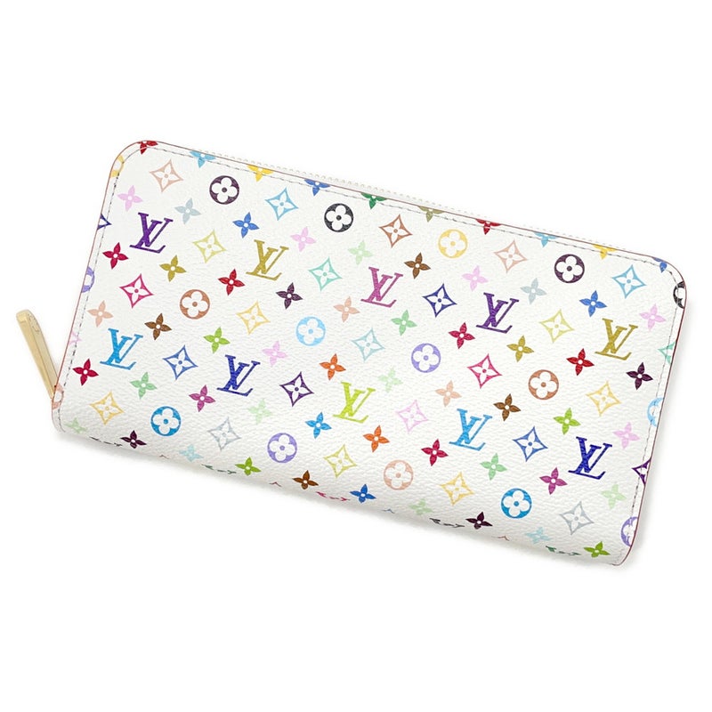 ルイヴィトン 長財布 モノグラム LV × TM ジッピー・ウォレット M13922 LOUIS VUITTON 村上隆コラボ ホワイト 白 日本限定