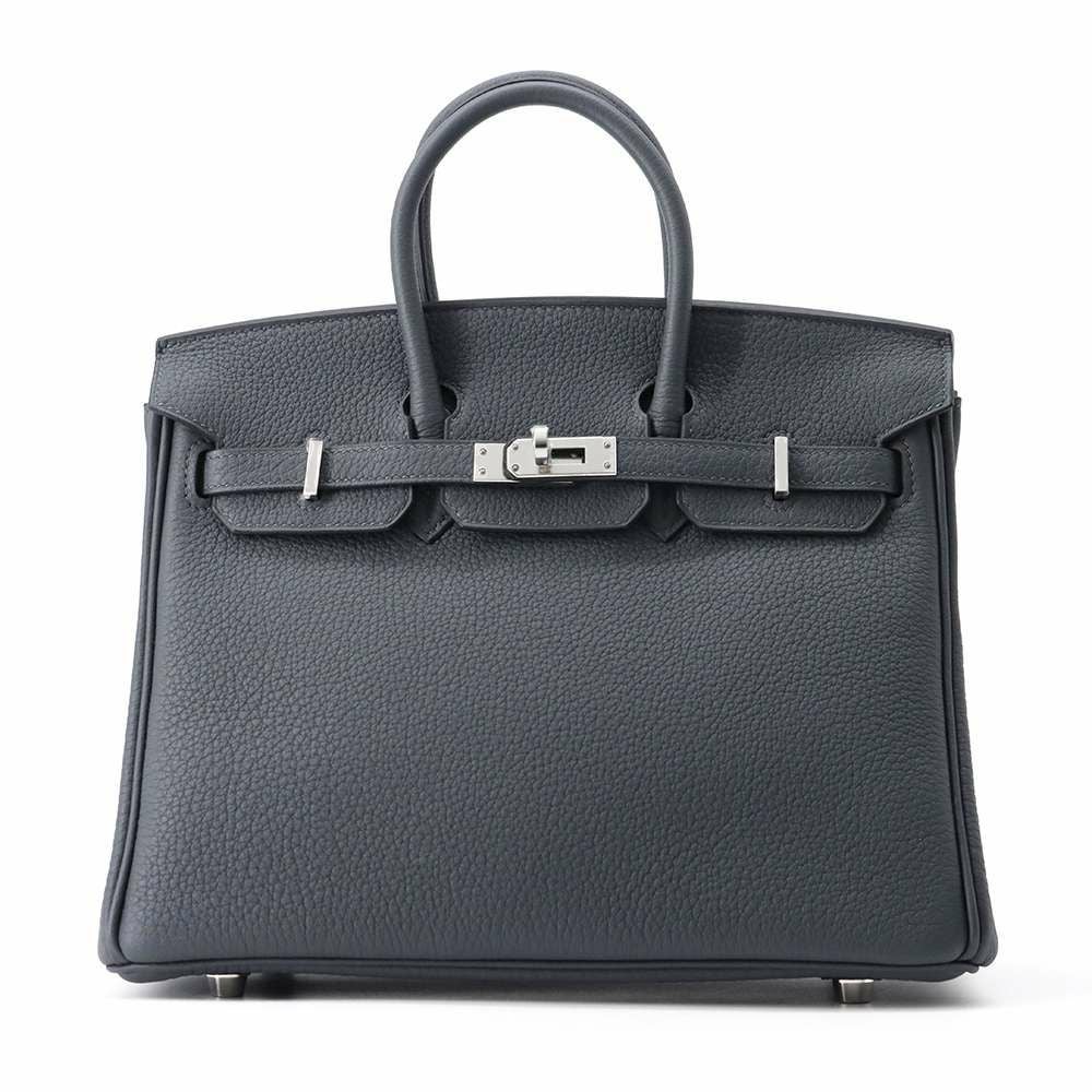 エルメス バーキン25 グリミスティ/シルバー金具 トゴ W刻印 HERMES