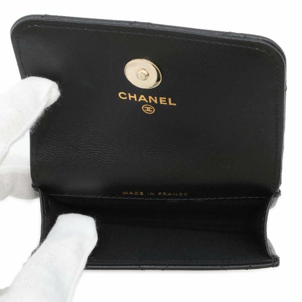 シャネル ウエストバッグ マトラッセ ココマーク ゴートスキン AP2549 CHANEL ウエストポーチ ミニバック 黒