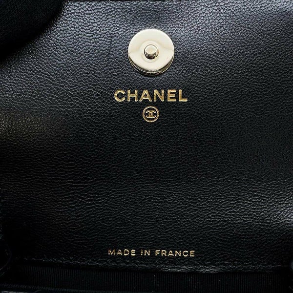 シャネル ウエストバッグ マトラッセ ココマーク ゴートスキン AP2549 CHANEL ウエストポーチ ミニバック 黒