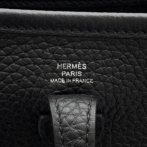 エルメス エブリンTPM アマゾン ブラック/シルバー金具 トリヨンクレマンス W刻印 黒