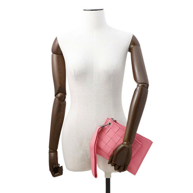 ボッテガヴェネタ クラッチバッグ マキシイントレチャート スモールポーチ 574049 BOTTEGA VENETA ダブルポーチ