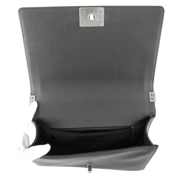 シャネル チェーンショルダーバッグ ボーイシャネル ラージ マトラッセ ココマーク A92193 CHANEL 黒