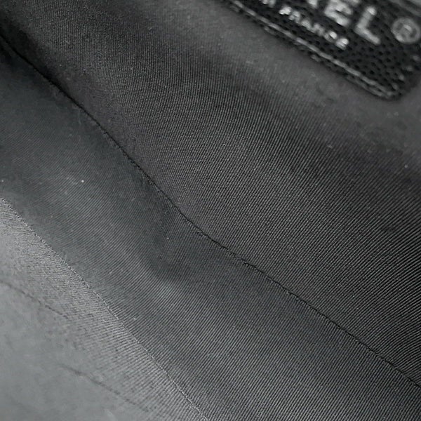 シャネル チェーンショルダーバッグ ボーイシャネル ラージ マトラッセ ココマーク A92193 CHANEL 黒