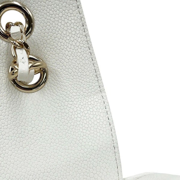 シャネル バックパック ココマーク マトラッセ キャビアスキン AS3530 CHANEL バッグ リュック 白