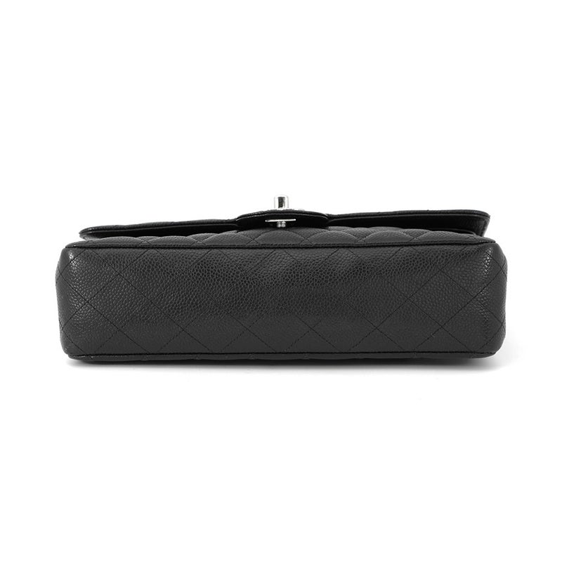 シャネル チェーンショルダーバッグ マトラッセ25 ココマーク キャビアスキン ダブルチェーン A01112 CHANEL 黒