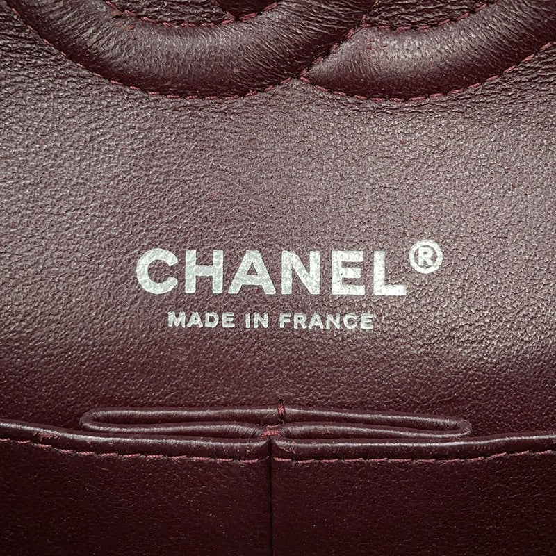 シャネル チェーンショルダーバッグ マトラッセ25 ココマーク キャビアスキン ダブルチェーン A01112 CHANEL 黒