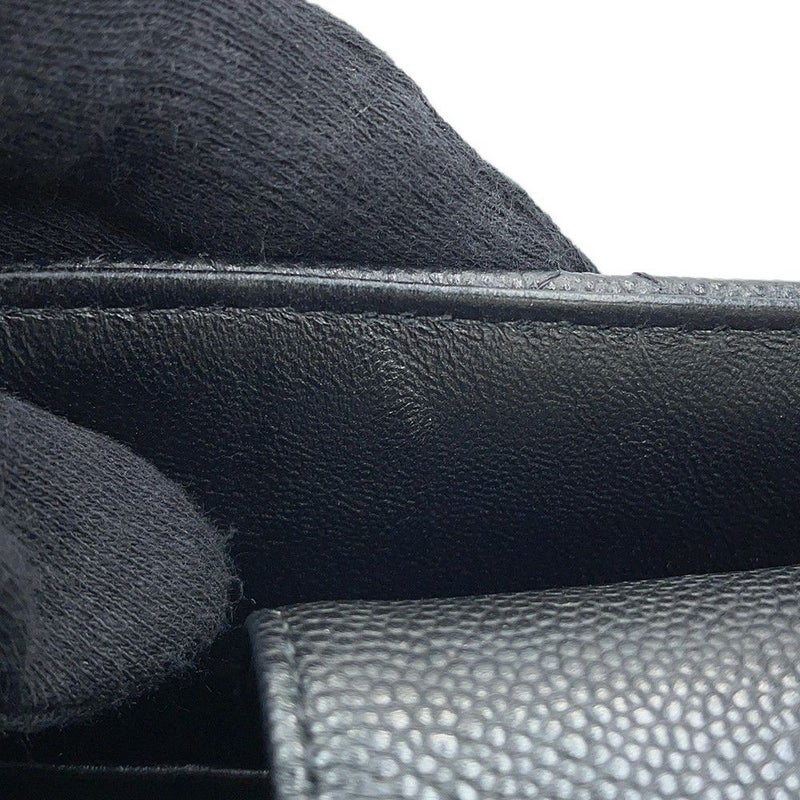 シャネル チェーンショルダーバッグ ココマーク マトラッセ ミニバケットバッグ キャビアスキン AS3176 CHANEL 黒