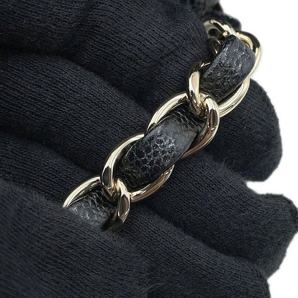 シャネル チェーンショルダーバッグ ココマーク マトラッセ ミニバケットバッグ キャビアスキン AS3176 CHANEL 黒