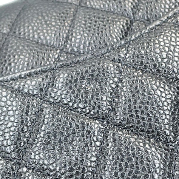 シャネル チェーンショルダーバッグ マトラッセ25 ココマーク ダブルチェーン キャビアスキン A01112 CHANEL 黒