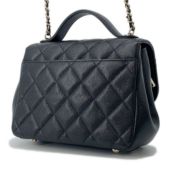 シャネル ハンドバッグ マトラッセ ココマーク ビジネスアフィニティ キャビアスキン A93749 CHANEL 2way 黒