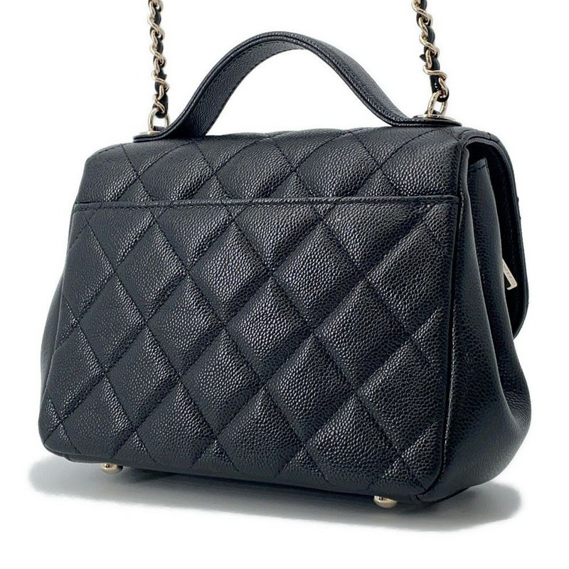 シャネル ハンドバッグ マトラッセ ココマーク ビジネスアフィニティ キャビアスキン A93749 CHANEL 2way 黒