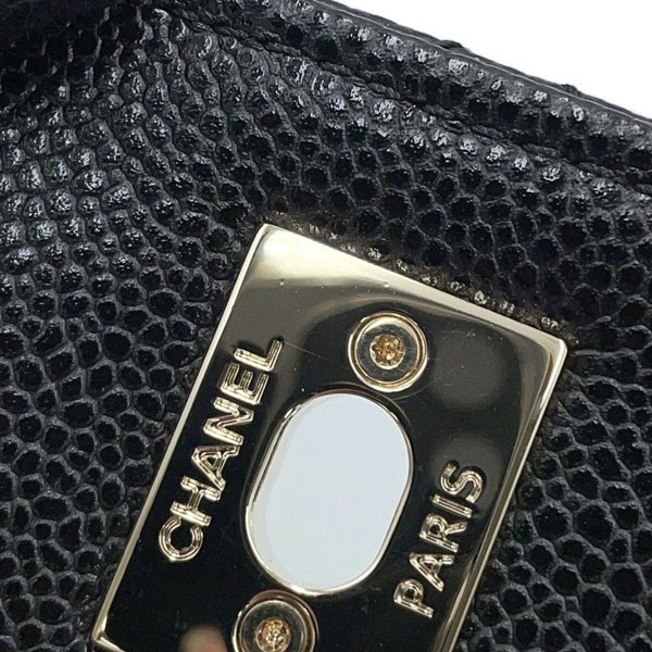 シャネル ハンドバッグ マトラッセ ココマーク ビジネスアフィニティ キャビアスキン A93749 CHANEL 2way 黒