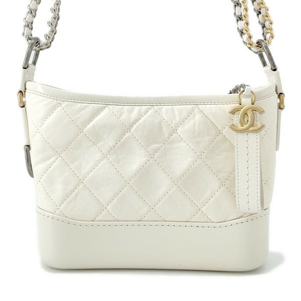 シャネル チェーンショルダーバッグ ガブリエル ドゥ シャネル ホーボー ミニ A93824 CHANEL 2WAYバッグ 白
