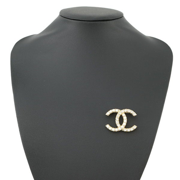 シャネル ブローチ ココマーク フェイクパール ラインストーン B23 A ABB082 CHANEL アクセサリー