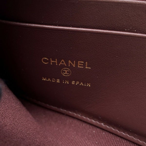 シャネル コインケース マトラッセ ココマーク キャビアスキン L字ファスナー AP3999 財布 カードケース 黒