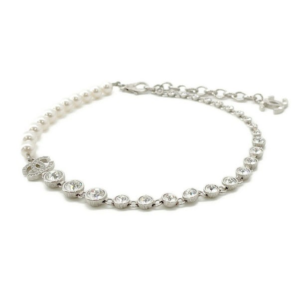 シャネル ネックレス ココマーク フェイクパール ラインストーン B24 V ABA625 CHANEL アクセサリー