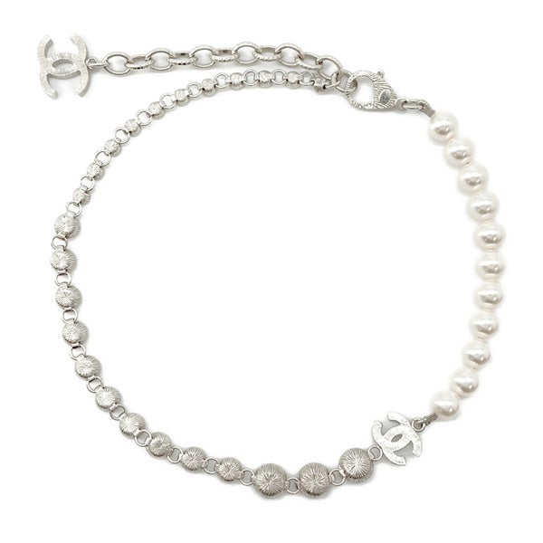 シャネル ネックレス ココマーク フェイクパール ラインストーン B24 V ABA625 CHANEL アクセサリー
